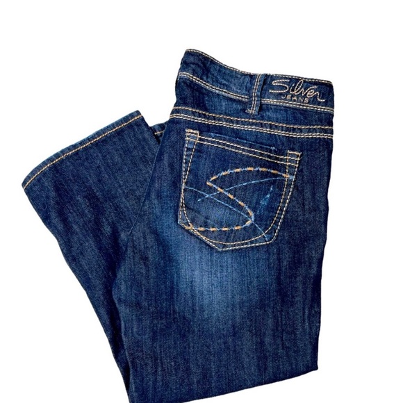 SILVER Denim Capris Aiko Women’s Plus - Picture 2 of 5